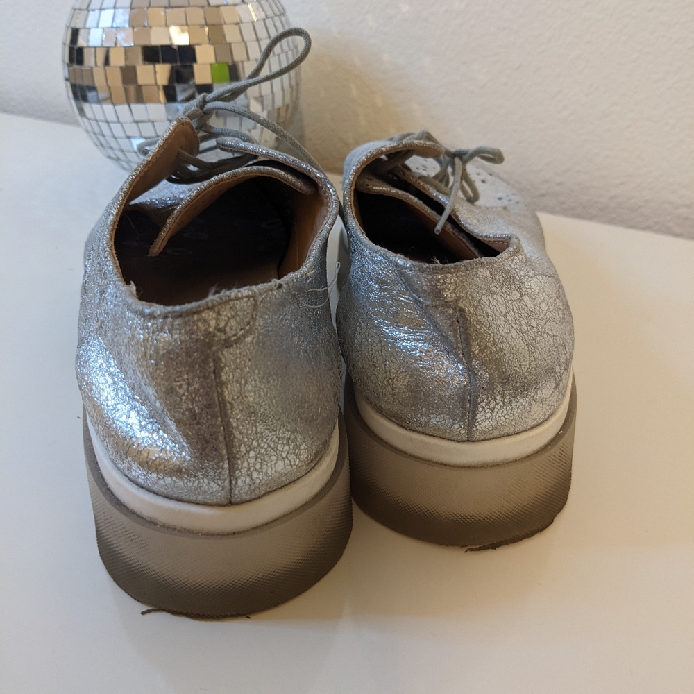GEOX D MYLUSE LACE-UP SNEAKER IN SILVER - Picture 9 of 9